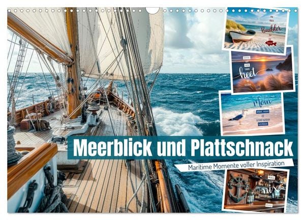 Produktbild: Meerblick und Plattschnack (Wandkalender 2026 DIN A3 quer), CALVENDO Monatskalender