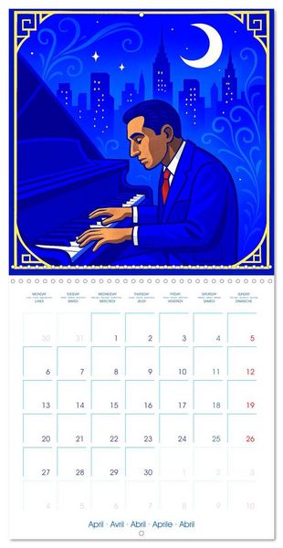 Produktbild: George Gershwin (Wall Calendar 2026 12 &times; 12 Inch) CALVENDO 12 Month Wall Calendar