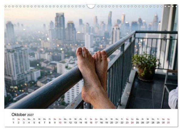 Produktbild: Unten Ohne - Barfu&szlig; durchs Jahr (Wandkalender 2027 DIN A3 quer), CALVENDO Monatskalender