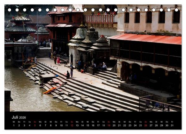 Produktbild: Nepal-Das Kathmandu-Tal nach dem Beben (Tischkalender 2026 DIN A5 quer), CALVENDO Monatskalender