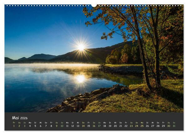 Produktbild: Ammersee bis Walchensee - Traumlandschaften im Voralpenland (Wandkalender 2026 DIN A2 quer), CALVENDO Monatskalender
