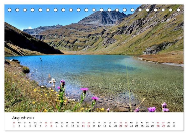 Produktbild: Franz&ouml;sische Alpen - Route des Grandes Alpes (Tischkalender 2027 DIN A5 quer), CALVENDO Monatskalender