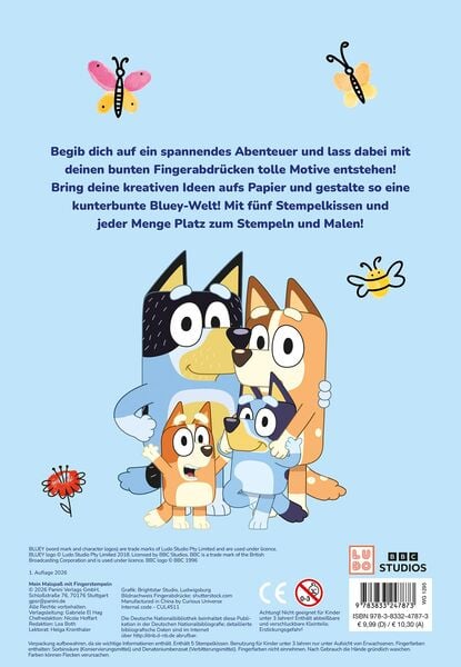 Produktbild: Bluey: Mein Malspa&szlig; mit Fingerstempeln