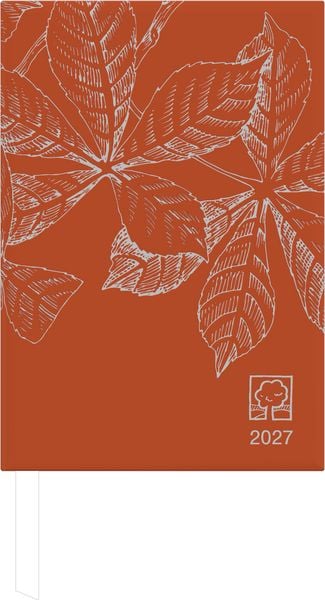 Produktbild: Buchkalender 1T/1S chestnut Blauer Engel 2027