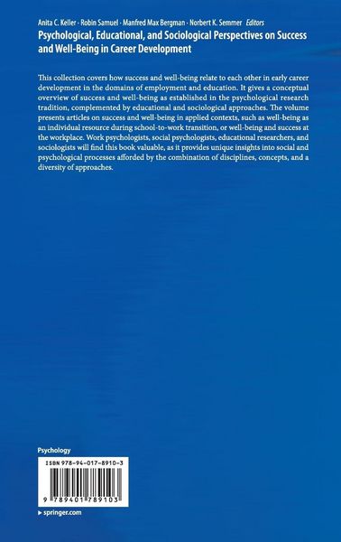 Produktbild: Psychological, Educational, and Sociological Perspectives on Success and Well-Being in Career Development