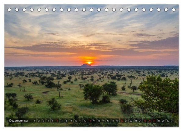 Produktbild: Abenteuer Tansania, Afrika (Tischkalender 2026 DIN A5 quer), CALVENDO Monatskalender