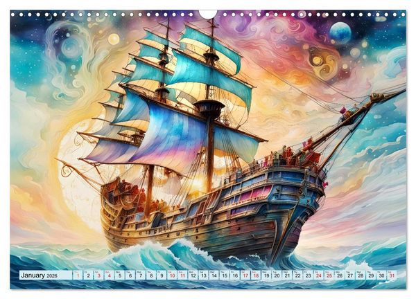 Produktbild: Sail of eternity (Wall Calendar 2026 DIN A3 landscape), CALVENDO 12 Month Wall Calendar
