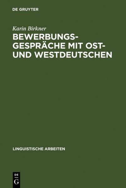 Produktbild: Bewerbungsgespr&auml;che mit Ost- und Westdeutschen