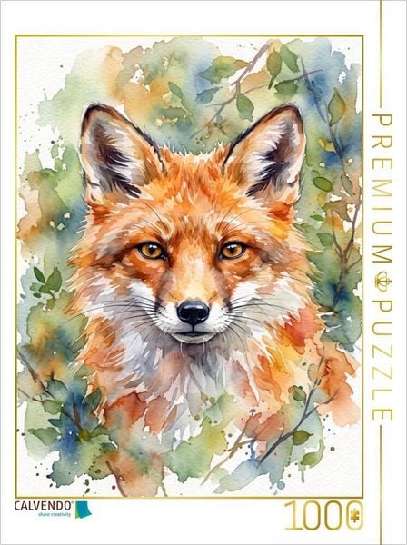 CALVENDO Puzzle Der Fuchs | 1000 Teile Lege-Größe 64 × 48 cm Foto-Puzzle für glückliche Stunden