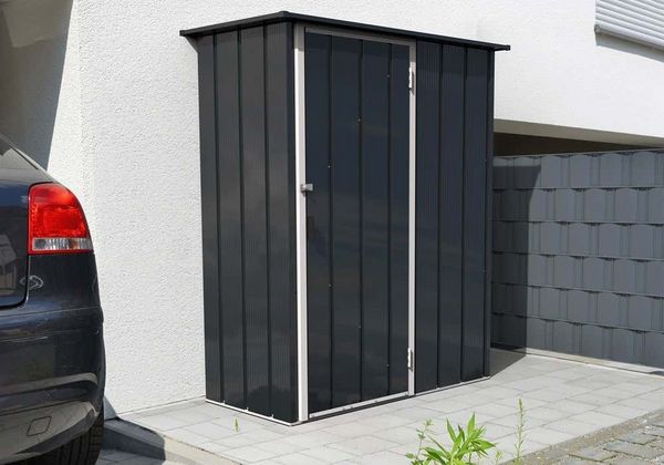 Produktbild: Metall Ger&auml;tehaus 148x68 Gartenhaus Schiebet&uuml;r