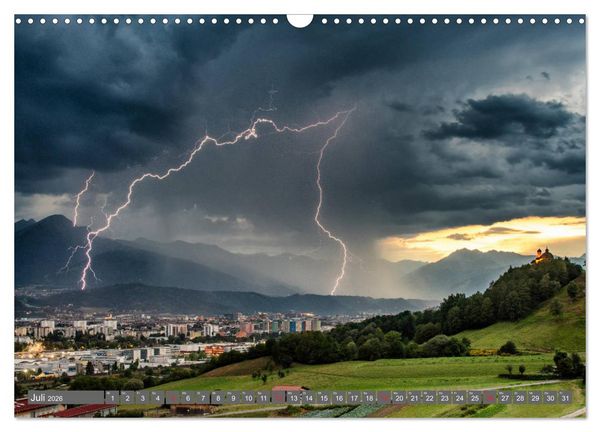 Produktbild: Blitz & Donner (Wandkalender 2026 DIN A3 quer), CALVENDO Monatskalender