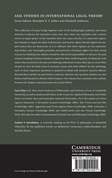 Produktbild: Morality, Jus Post Bellum, and International Law