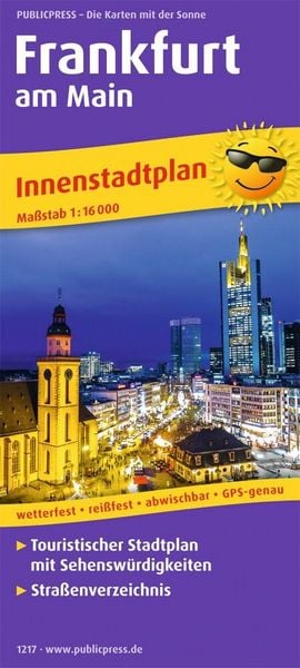 Produktbild: Frankfurt am Main Innenstadtplan 1 : 16 000