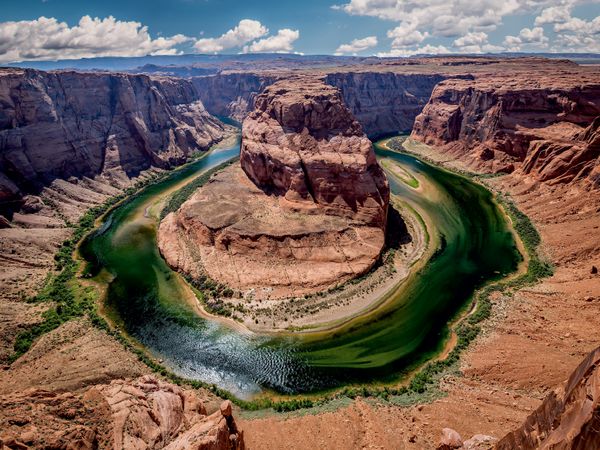 Produktbild: CALVENDO Puzzle Horseshoe Bend 1000 Teile Lege-Gr&ouml;&szlig;e 64 x 48 cm Foto-Puzzle Bild von Karl Genser