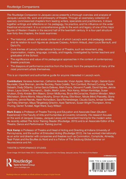 Produktbild: The Routledge Companion to Jacques Lecoq