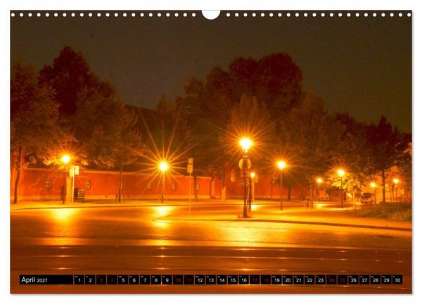 Produktbild: Potsdam zwischen Nacht und blauer Stunde (Wandkalender 2027 DIN A3 quer), CALVENDO Monatskalender