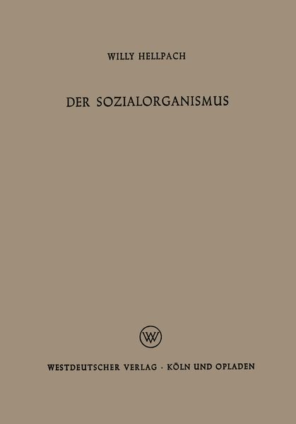 Produktbild: Der Sozialorganismus