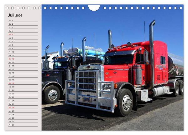 Produktbild: US-Trucks. Faszination Langhauber (Wandkalender 2026 DIN A4 quer), CALVENDO Monatskalender