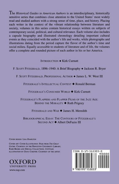 Produktbild: A Historical Guide to F. Scott Fitzgerald