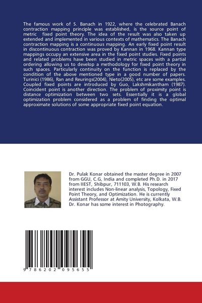 Produktbild: Fixed Point and Best proximity point theorems with Applications