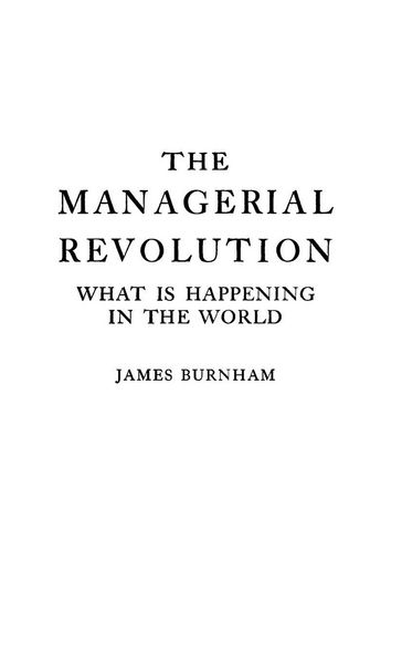 Produktbild: The Managerial Revolution