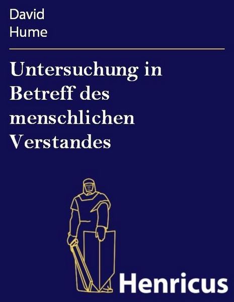 Produktbild: Untersuchung in Betreff des menschlichen Verstandes