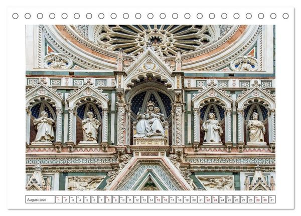 Produktbild: Florenz - Reiseziel in der Toskana (Tischkalender 2026 DIN A5 quer), CALVENDO Monatskalender