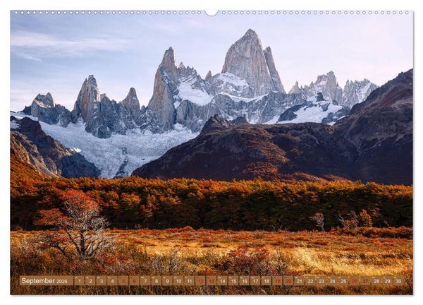 Produktbild: Patagonien: Einzigartige Landschaft am Ende der Welt (hochwertiger Premium Wandkalender 2026 DIN A2 quer), Kunstdruck in Hochglanz
