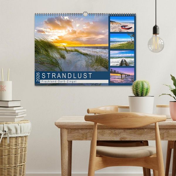 Produktbild: STRANDLUST: Fischland-Dar&szlig;-Zingst (Wandkalender 2026 DIN A3 quer), CALVENDO Monatskalender