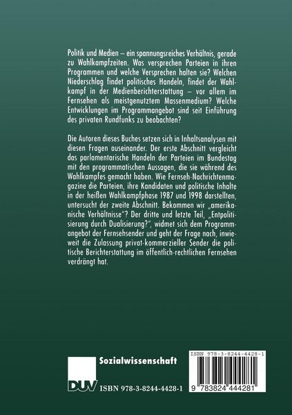 Produktbild: Politik und Fernsehen