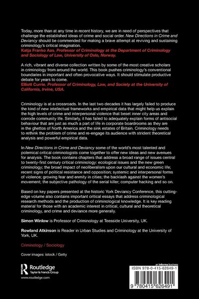 Produktbild: New Directions in Crime and Deviancy
