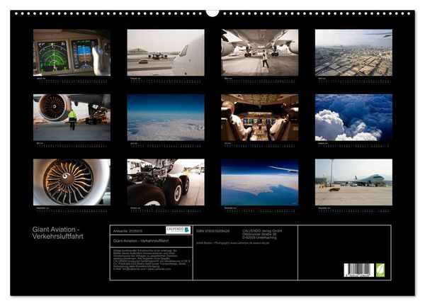 Produktbild: Giant Aviation - Verkehrsluftfahrt (Wandkalender 2026 DIN A2 quer), CALVENDO Monatskalender