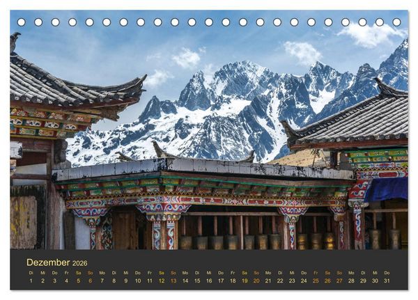 Produktbild: Yunnan - Magische Orte (Tischkalender 2026 DIN A5 quer), CALVENDO Monatskalender