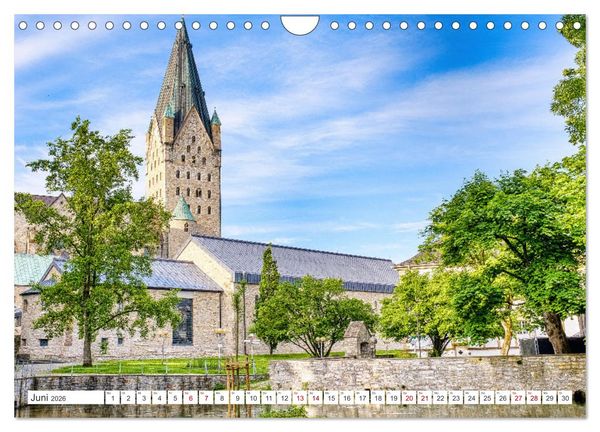 Produktbild: PADERBORN - Stadt an den Quellen (Wandkalender 2026 DIN A4 quer), CALVENDO Monatskalender