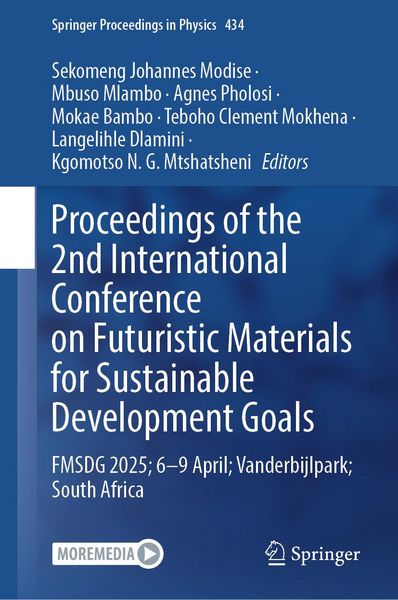 Produktbild: Proceedings of the 2nd International Conference on Futuristic Materials for Sustainable Development Goals
