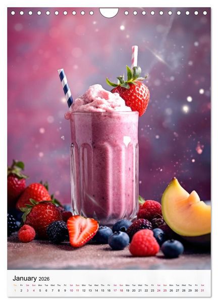 Produktbild: Smoothie Symphony (Wall Calendar 2026 DIN A4 portrait), CALVENDO 12 Month Wall Calendar