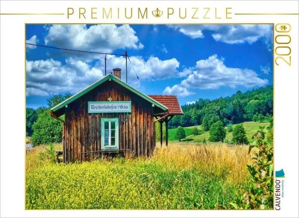 CALVENDO Puzzle Bahnhof Reichertshofen | 2000 Teile Lege-Größe 90 × 67 cm Foto-Puzzle für glückliche Stunden