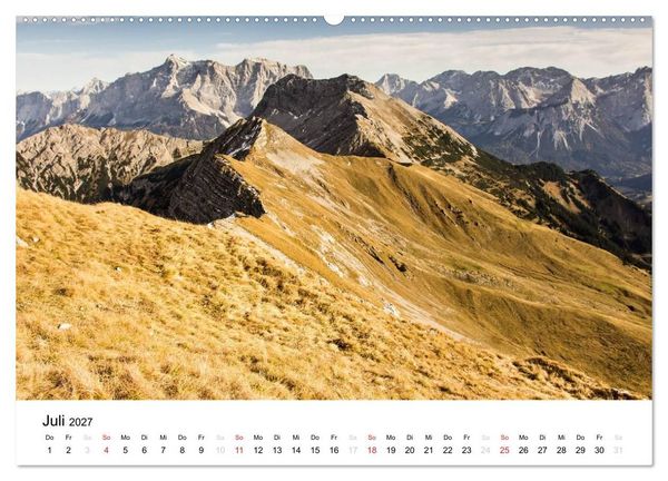 Produktbild: Bergpixel "kreuz und quer durch die Alpen" (hochwertiger Premium Wandkalender 2027 DIN A2 quer), Kunstdruck in Hochglanz