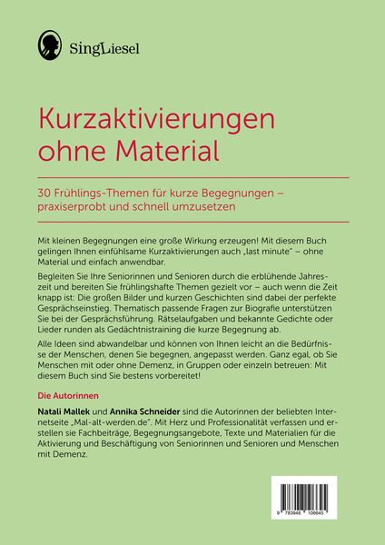 Produktbild: Kurzaktivierungen ohne Material. Last-Minute-Ideen f&uuml;r den Fr&uuml;hling