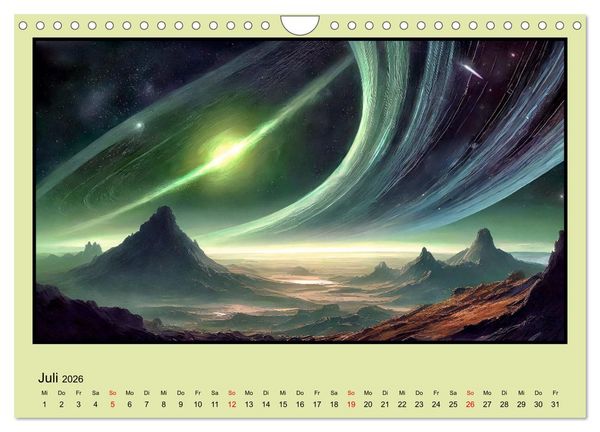 Produktbild: Der Zauber fremder Welten (Wandkalender 2026 DIN A4 quer), CALVENDO Monatskalender