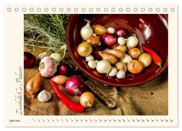 Produktbild: K&uuml;chengeplauder - Nostalgische Momente (Tischkalender 2026 DIN A5 quer), CALVENDO Monatskalender