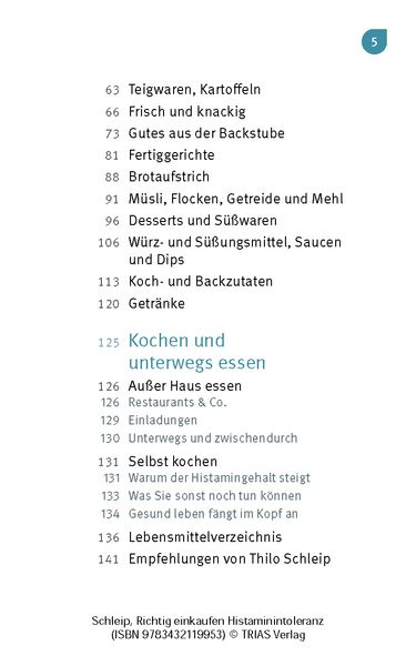 Produktbild: Richtig einkaufen Histamin-Intoleranz