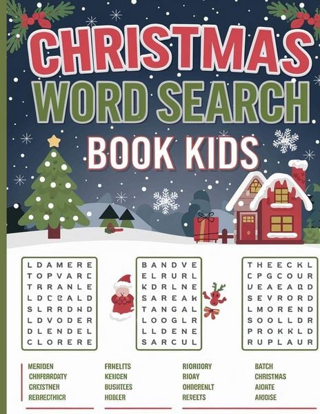 Produktbild: Christmas Word Search for Kids - 500 Fun Christmas Puzzles