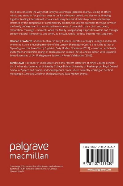 Produktbild: Family Politics in Early Modern Literature