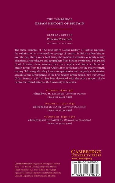 Produktbild: The Cambridge Urban History of Britain