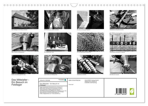 Produktbild: Das Mittelalter - Ein Besuch im Feldlager (Wandkalender 2026 DIN A3 quer), CALVENDO Monatskalender