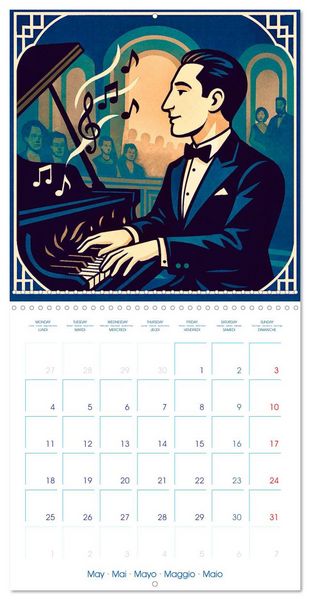 Produktbild: George Gershwin (Wall Calendar 2026 12 &times; 12 Inch) CALVENDO 12 Month Wall Calendar