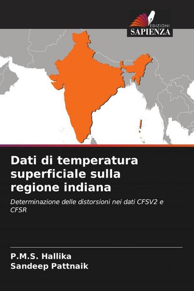 Produktbild: Dati di temperatura superficiale sulla regione indiana