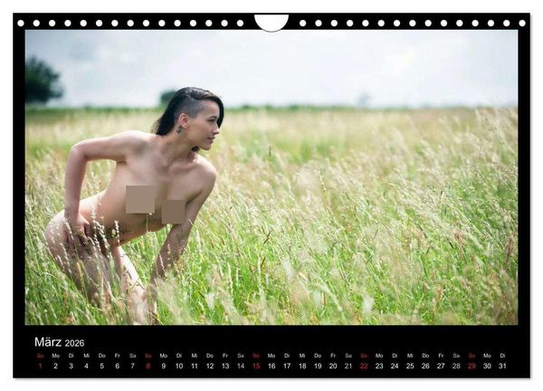 Produktbild: Outdoor Aktkalender 2026 (Wandkalender 2026 DIN A4 quer), CALVENDO Monatskalender