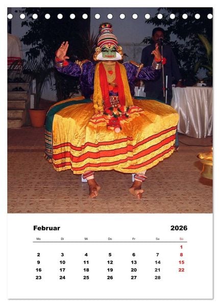 Produktbild: Indien erleben (Tischkalender 2026 DIN A5 hoch), CALVENDO Monatskalender
